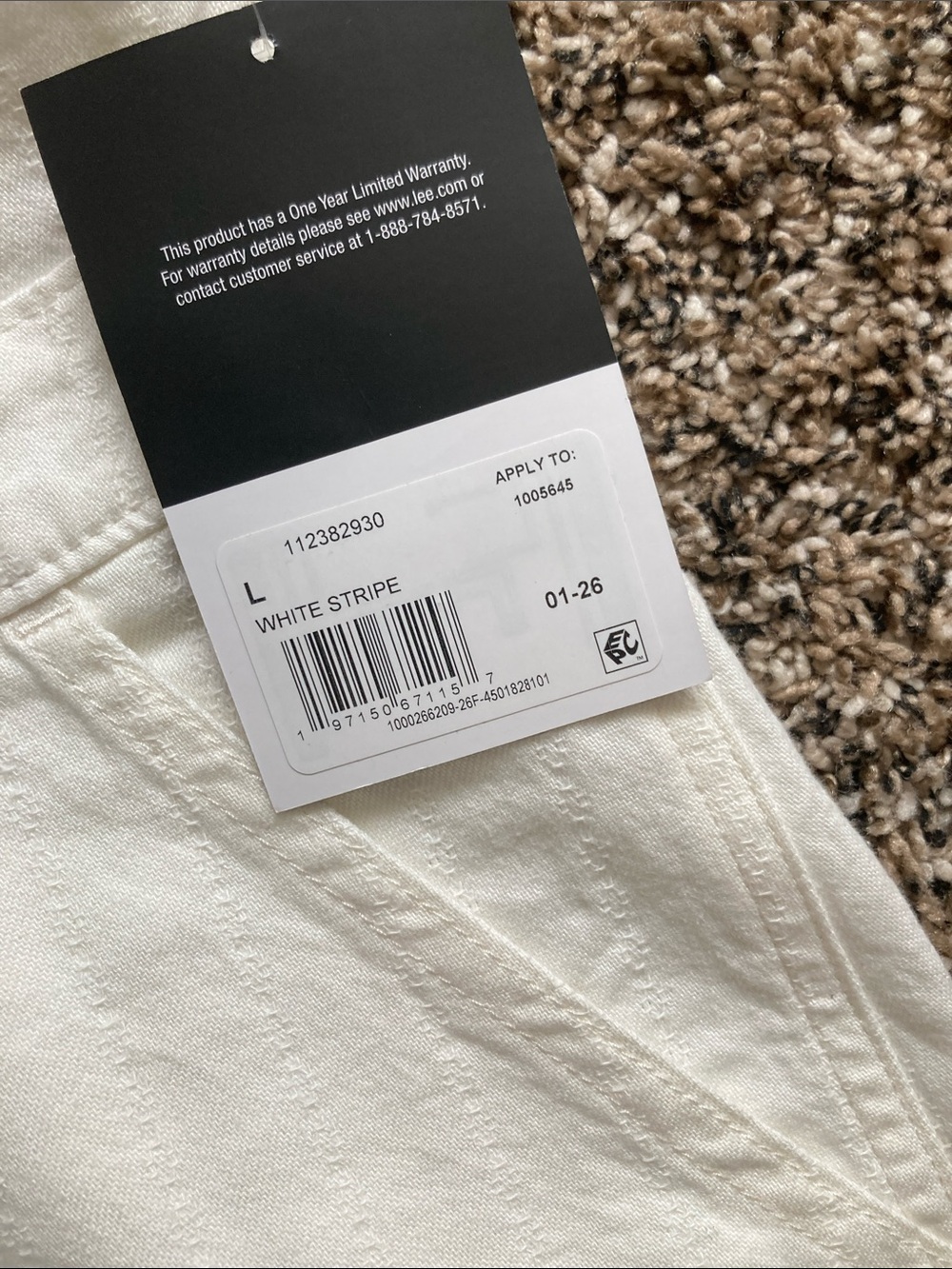 Lee White Denim Short Overalls - Picture 2 of 2
